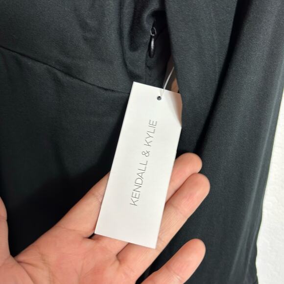 KENDALL AND KYLIE BLACK LONG SLEEVE WOMEN MINI DRESS SIZE LARGE BRAND NEW - Picture 6 of 7